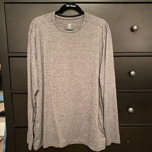Grey champion men’s workout long sleeve shirt